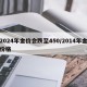 2024年金价会跌至450/2014年金价格